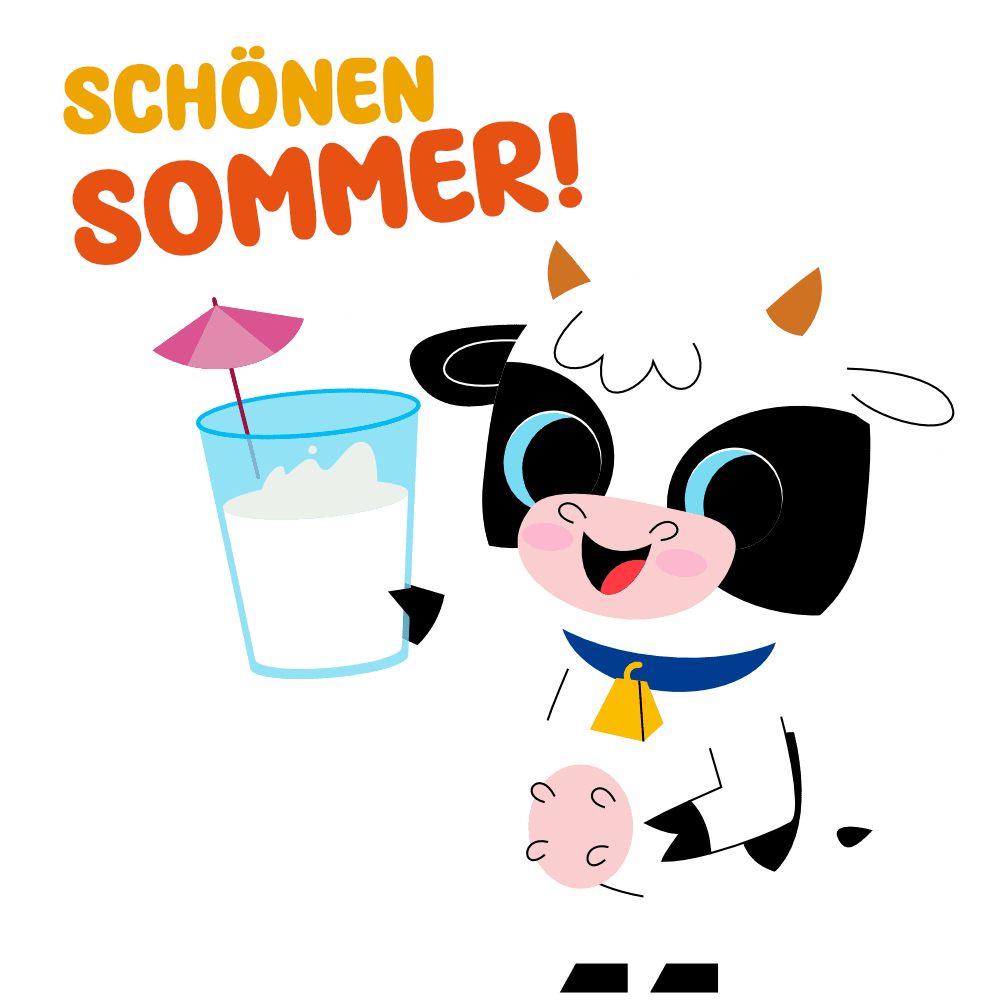 Die kleine Kuh, wünscht einen schönen Sommer!